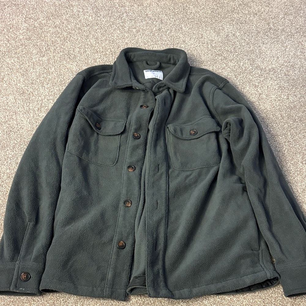 Men's Gray Old Navy Fleece Jacket